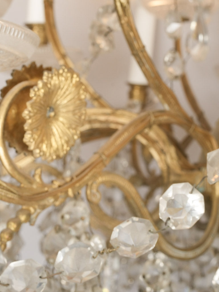 Stunning early-twentieth century glass chandelier