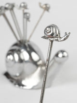 Francophile mixed metal snail holder