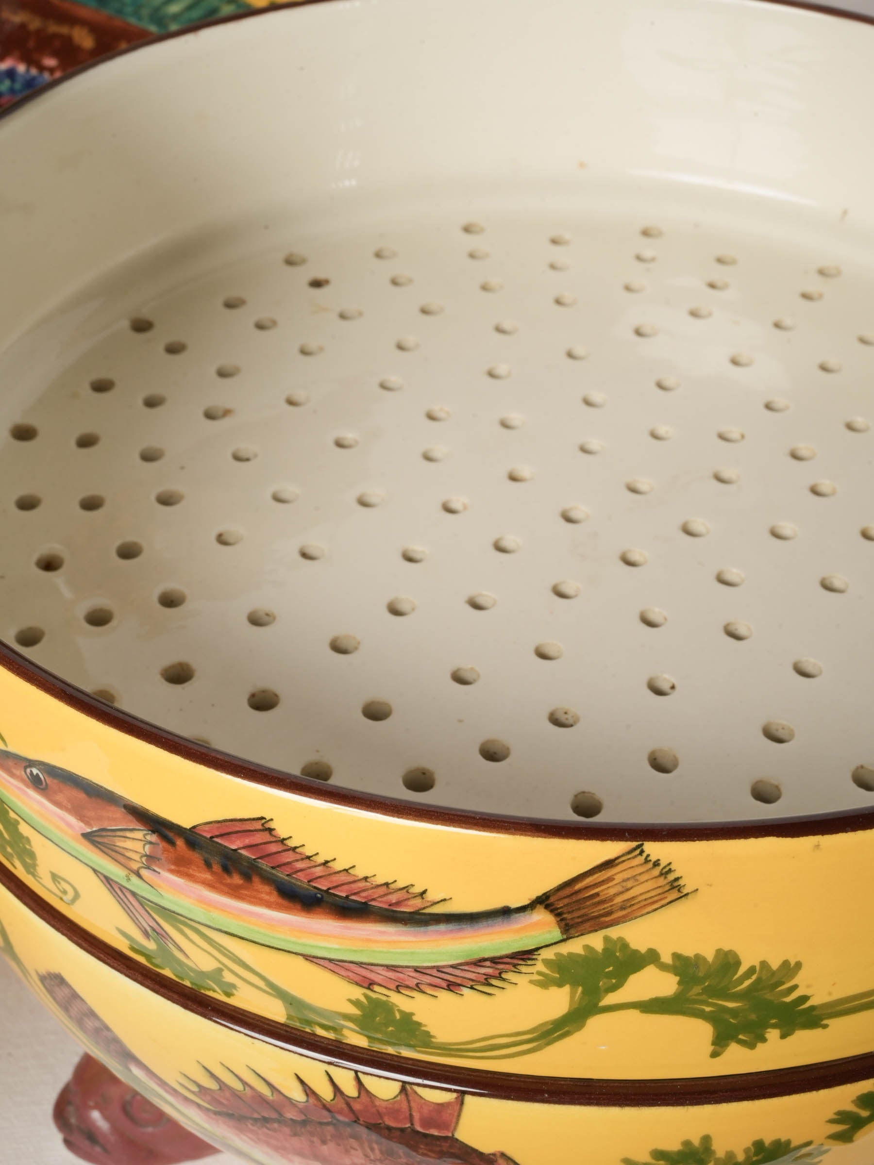 Remarkable 49-Piece Bouillabaisse Service in Hand-Painted Earthenware, 1960s