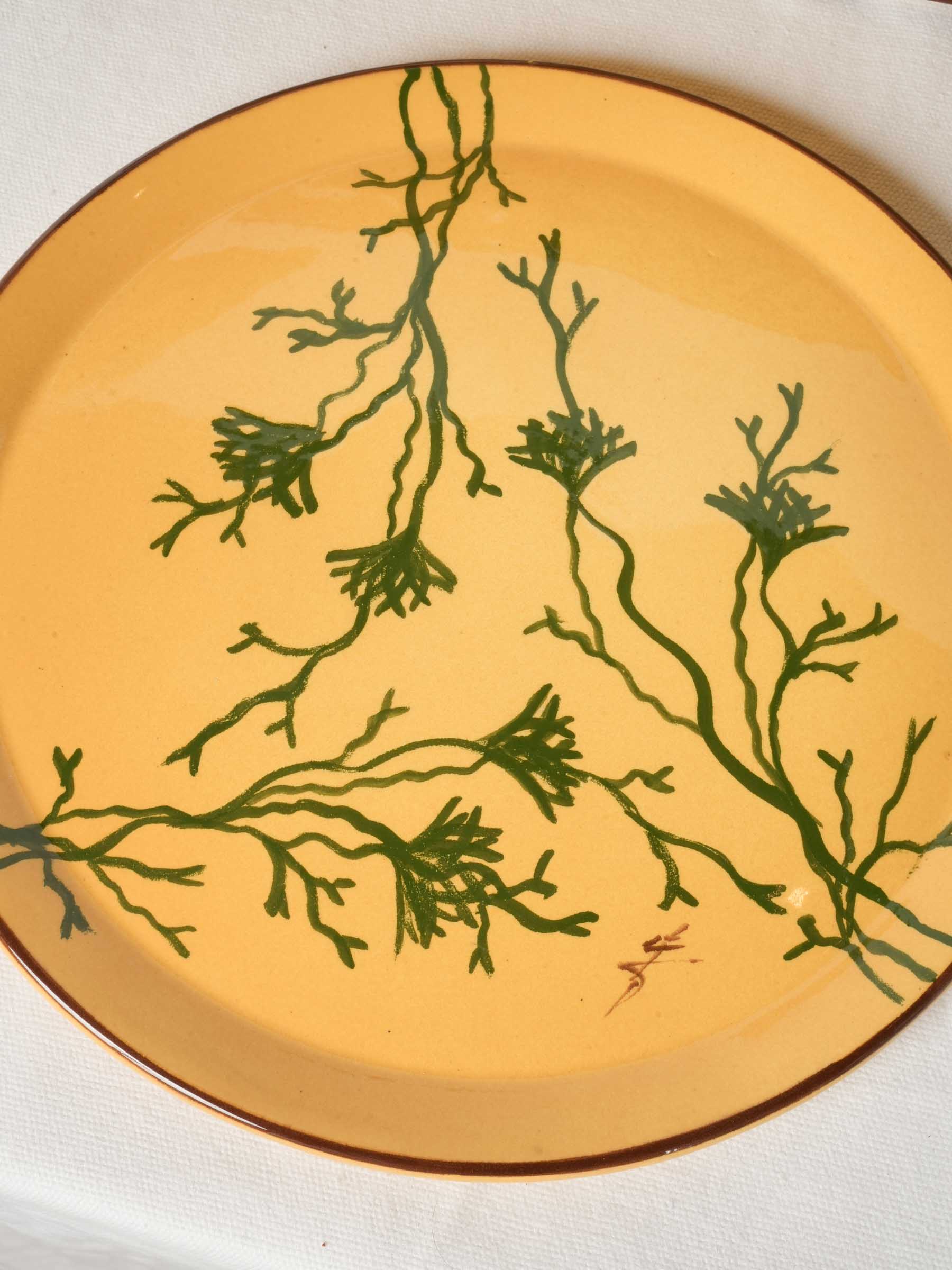 Remarkable 49-Piece Bouillabaisse Service in Hand-Painted Earthenware, 1960s