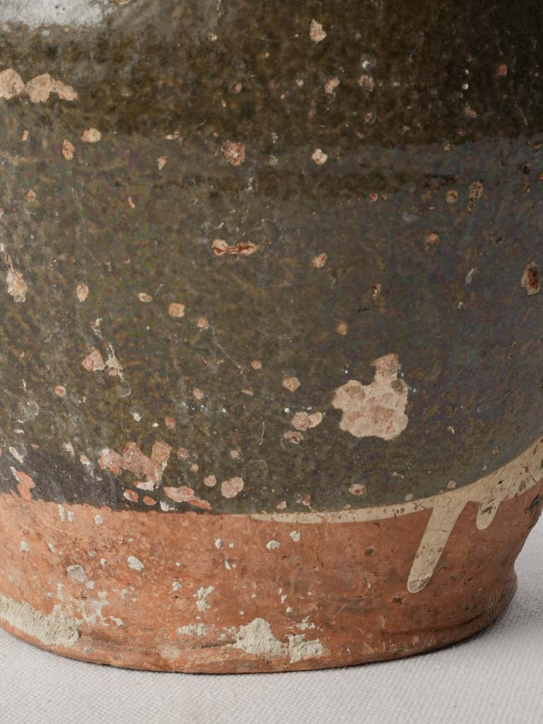 Late 19th-Century Provençal Water Jug in Tobacco-Toned Glaze - 13¾"