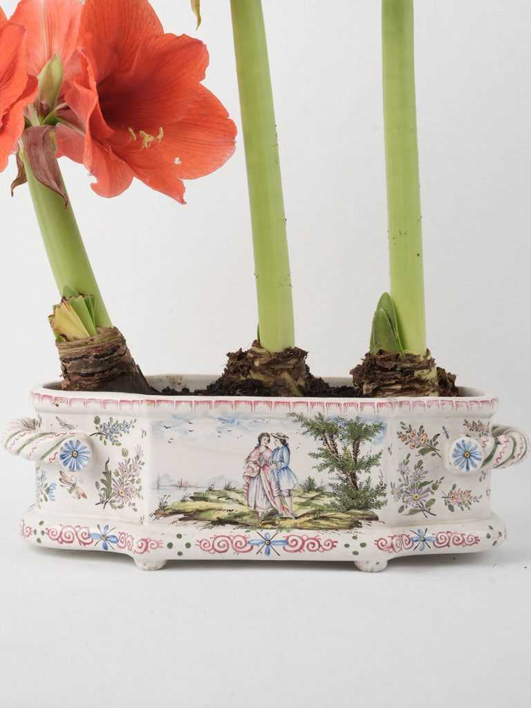 Charming aged French earthenware planter