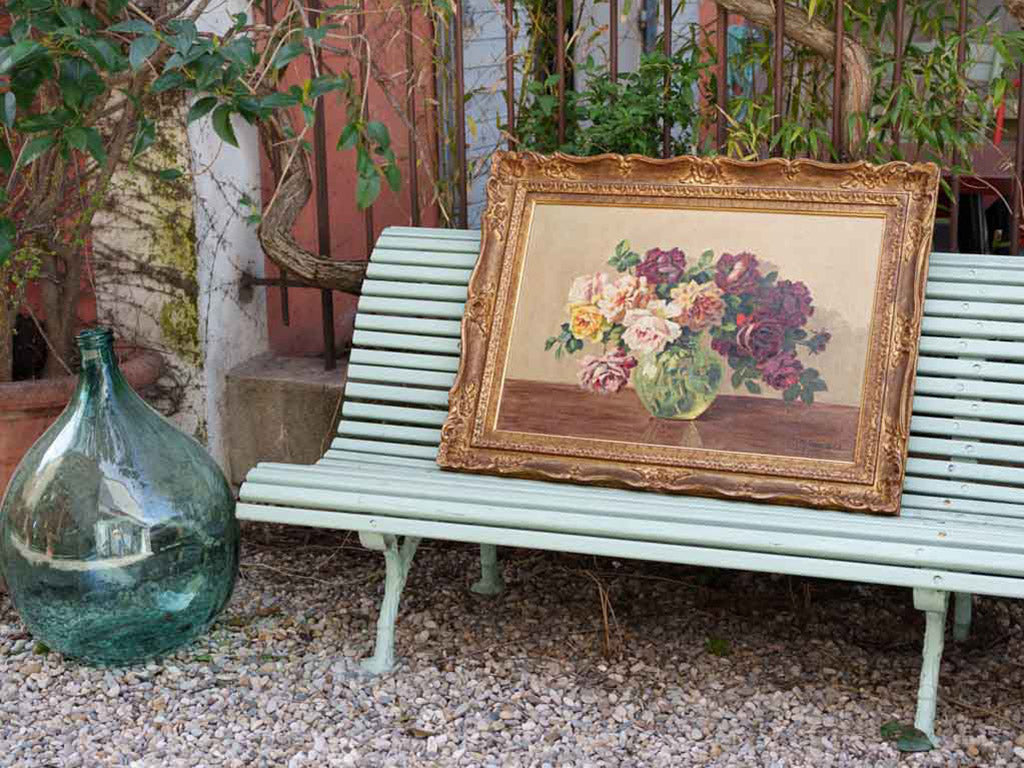 Repainted classic garden seat