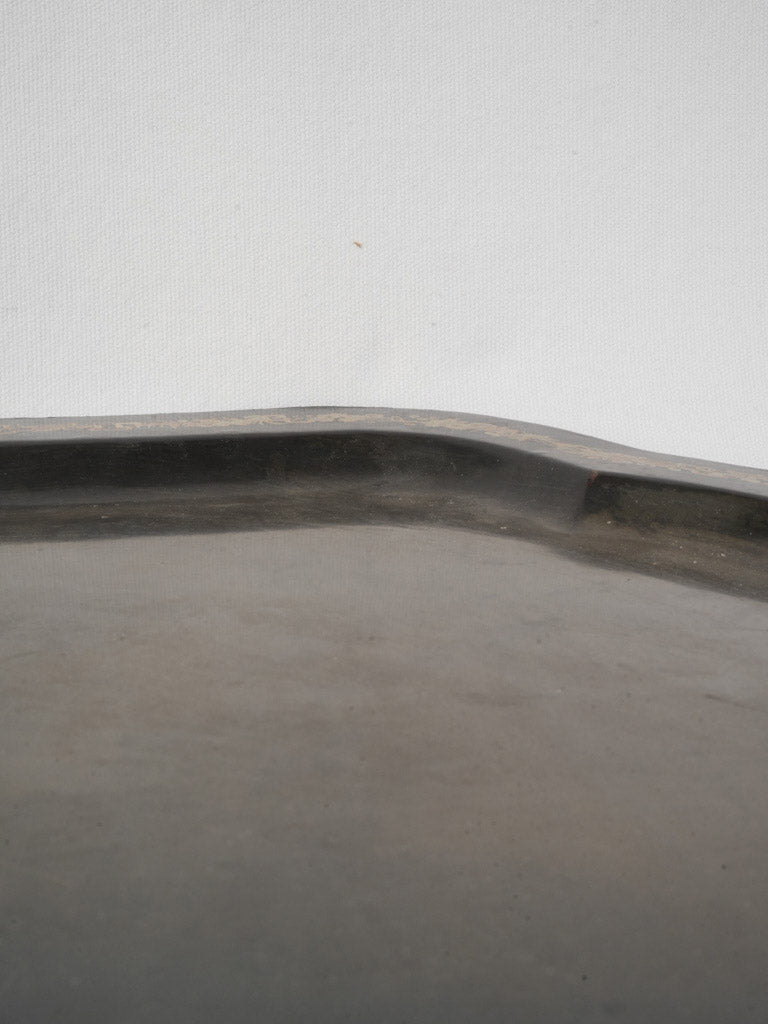 Timeless gilded historic serving tray  
