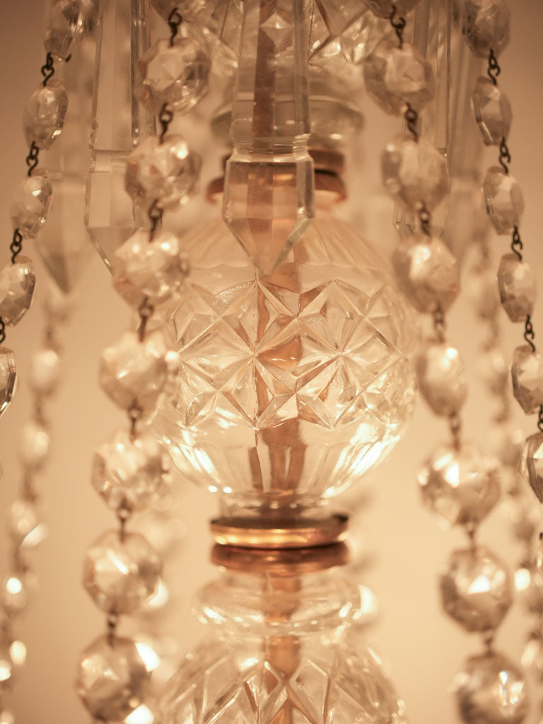 Sophisticated crystal candelabra radiant glow