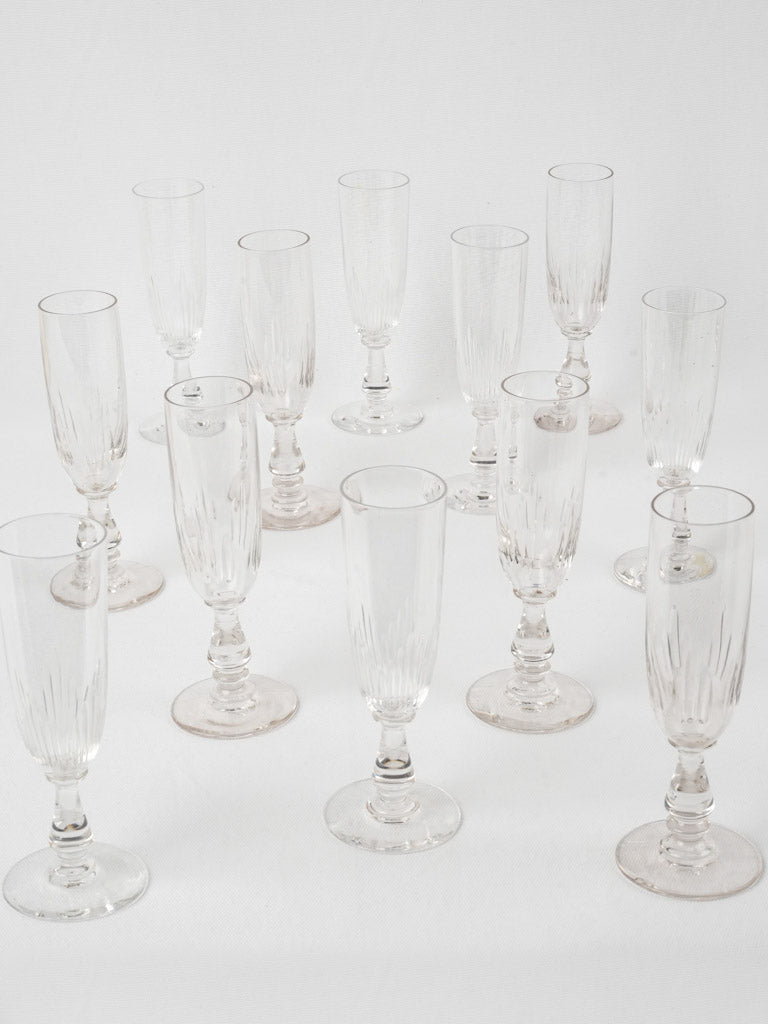 Exquisite and timeless French champagne goblets
