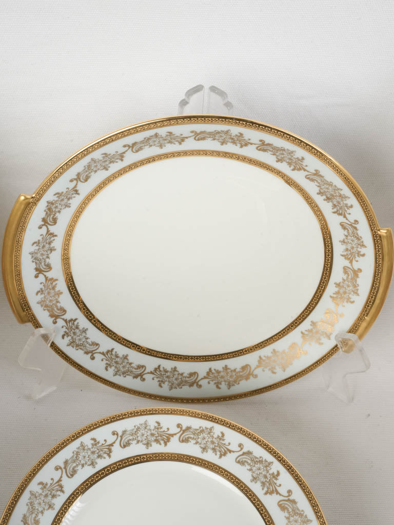 Subtle radiance gilt dining set