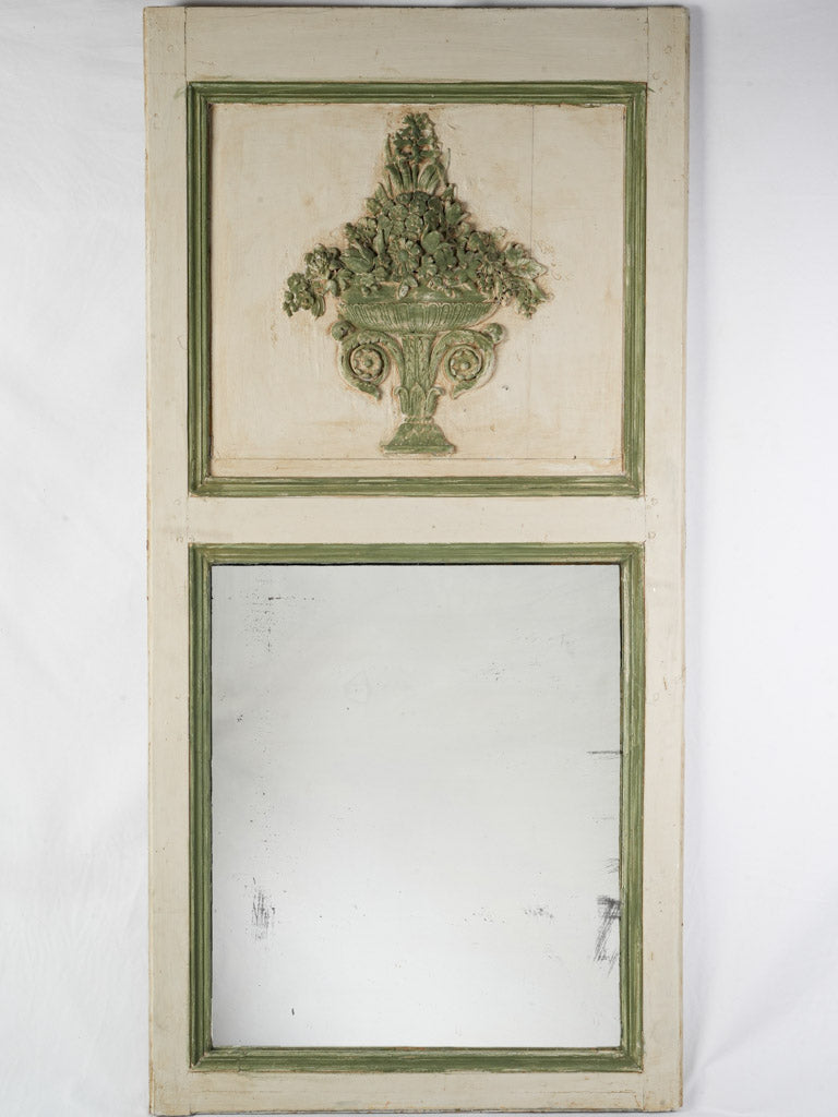 Antique French trumeau mirror