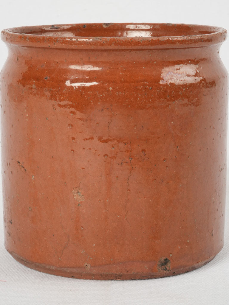 Vintage cinnamon-colored French pottery