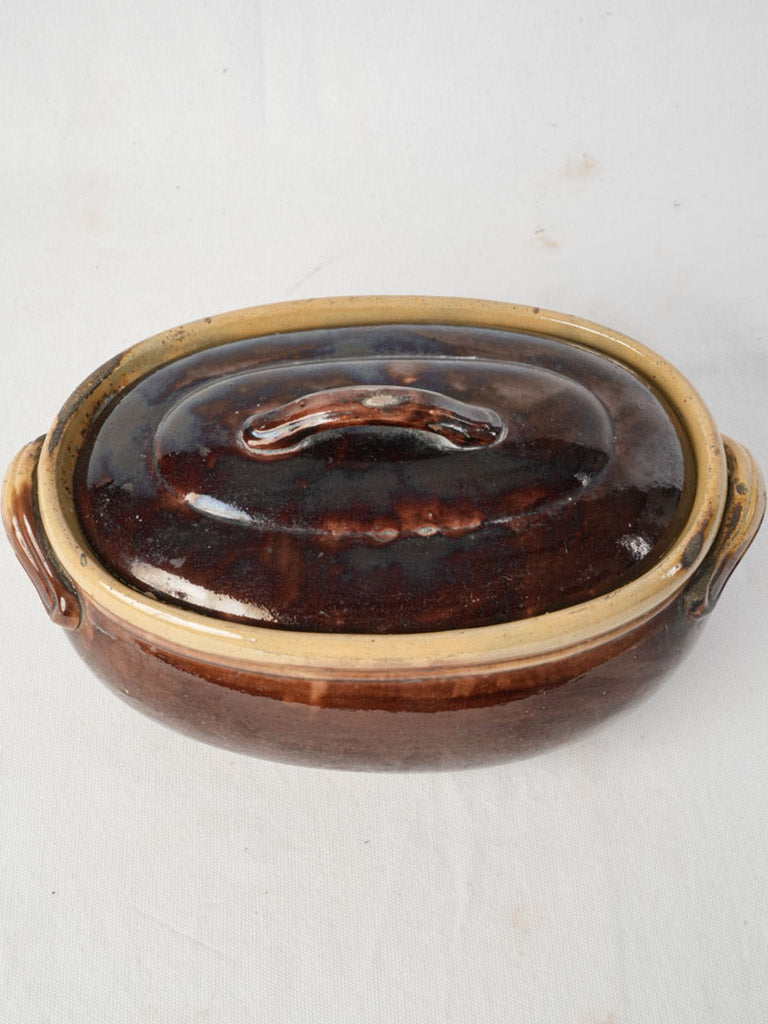 Authentic antique country cooking vessel