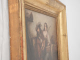 Two paintings of couples drinking - Cornille 1940s - 15¾" x 19¾"
