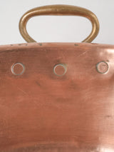 Provincial style copper firewood holder