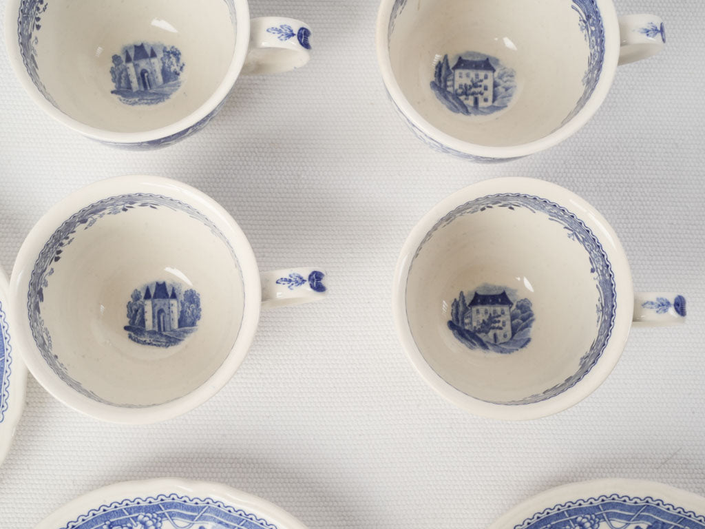 Decorative floral-patterned pieces