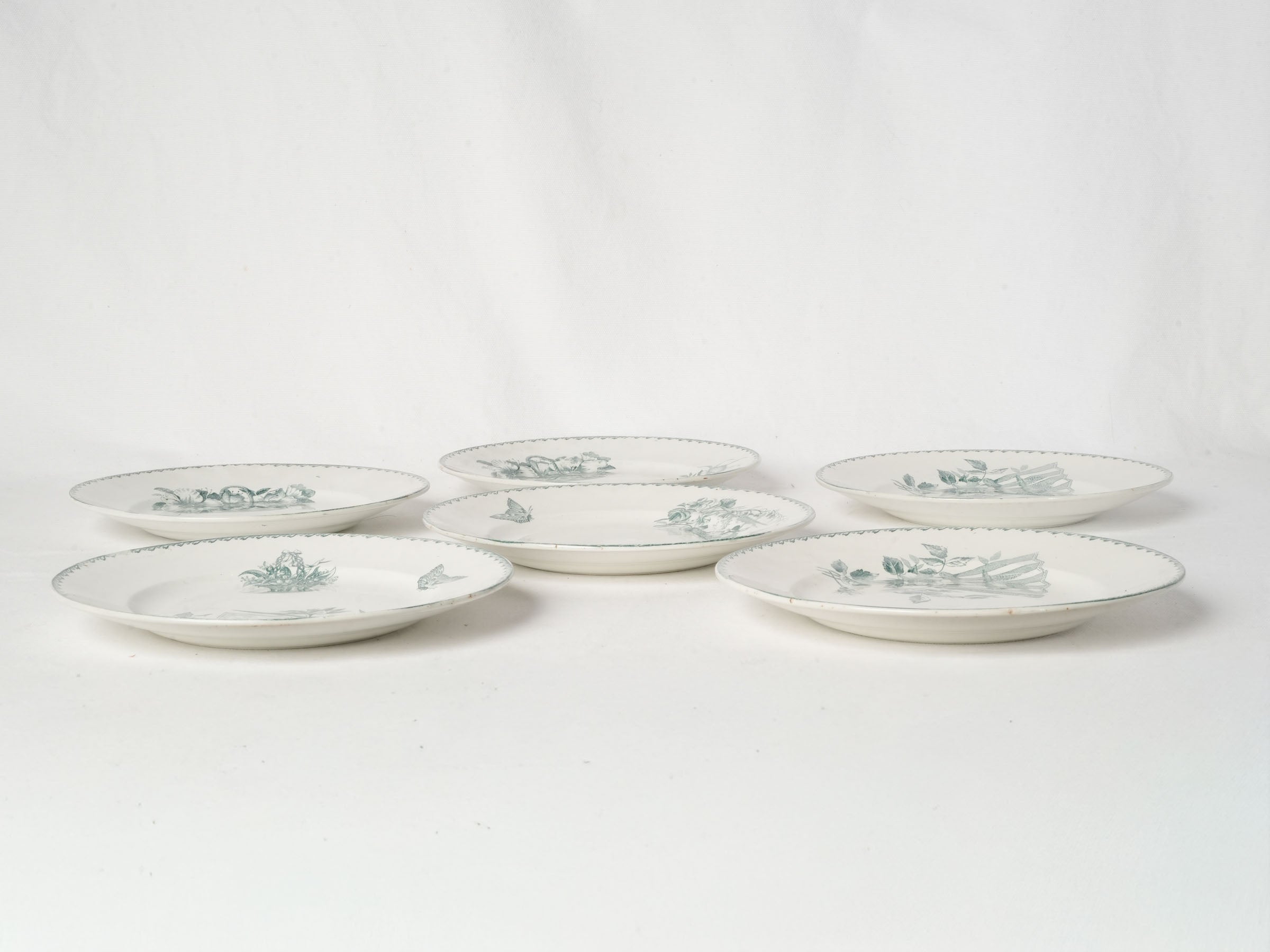 Glossy pastoral landscape crockery  