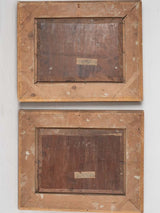 Heirloom-quality wood panel couple illustrations