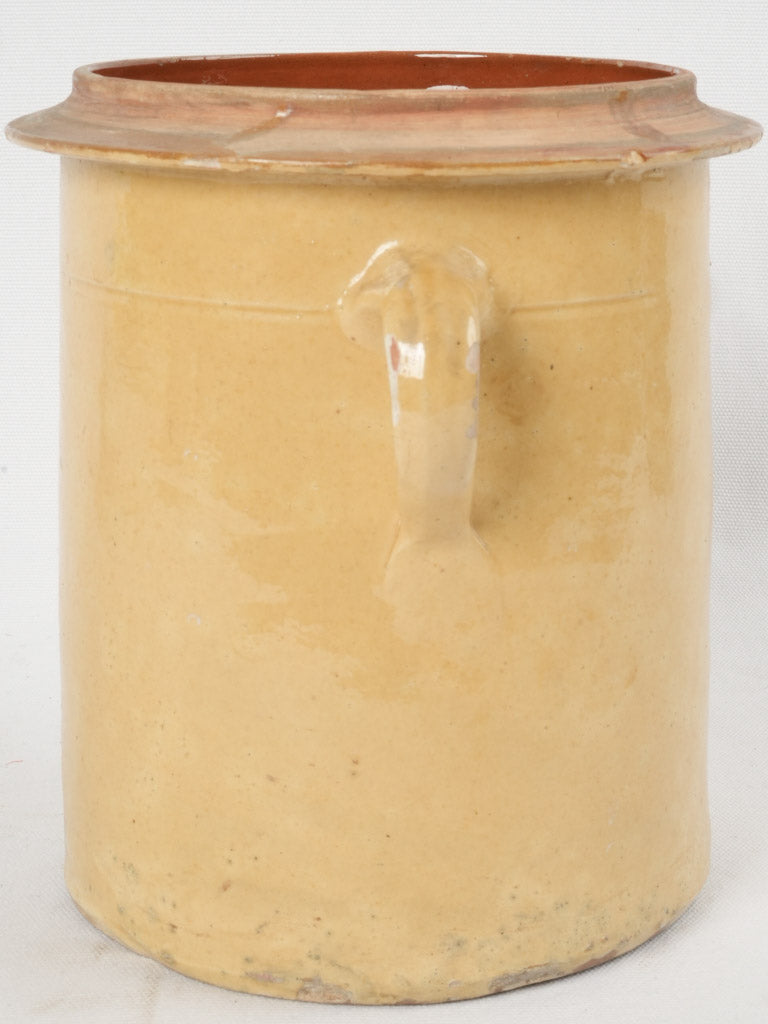 Rustic 19th-century earthenware pot handles
