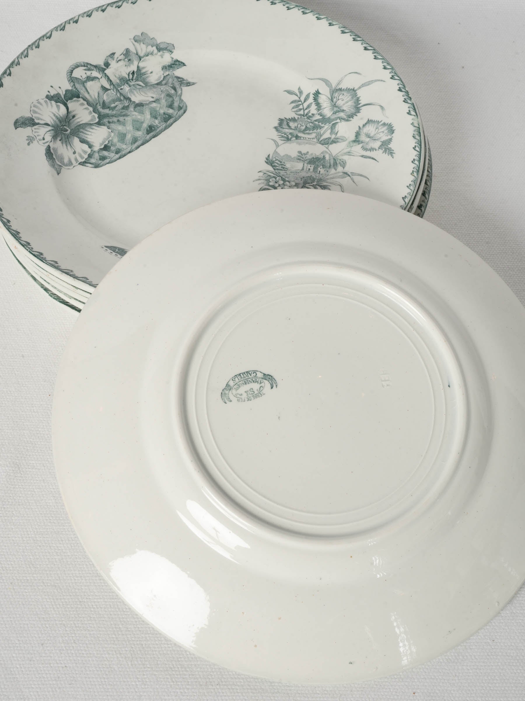 Decorative floral and butterfly plates  