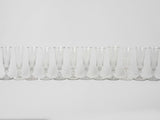Refined, Handcrafted French antique champagne glass set