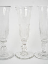 Handmade, Vintage crystal champagne glass collection