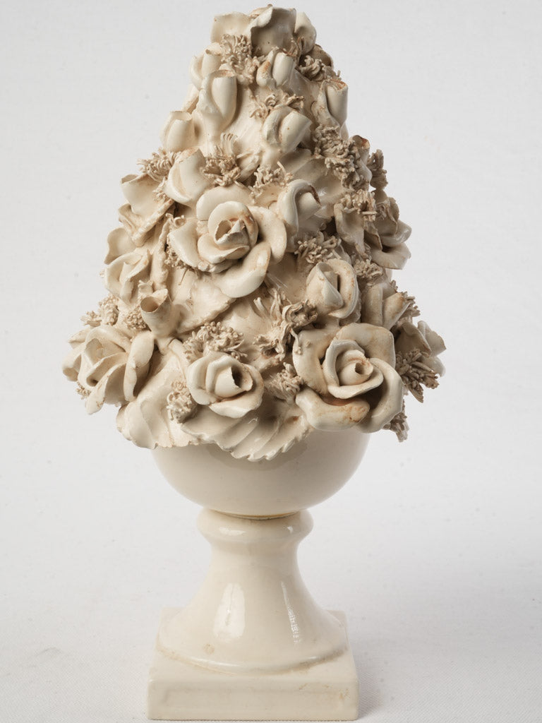 Rustic old-world ceramic bouquet