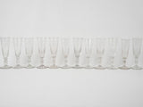 Antique French champagne glass set
