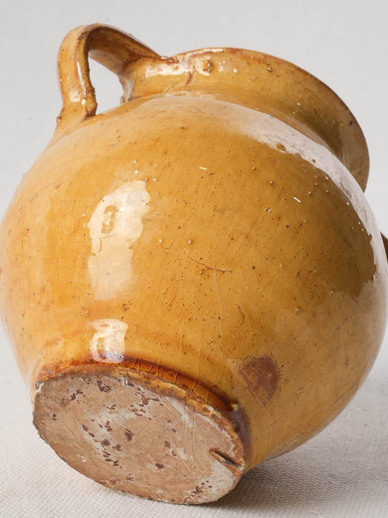 Petite Yellow-Glazed Honey or Jam Pot - 4¼"