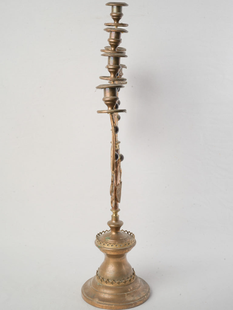 Scroll-accented vintage candelabrum