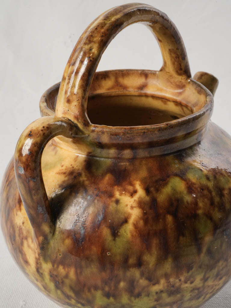 Petite Provençal Water Pitcher w/ Speckled Honey Glaze - 8¼"
