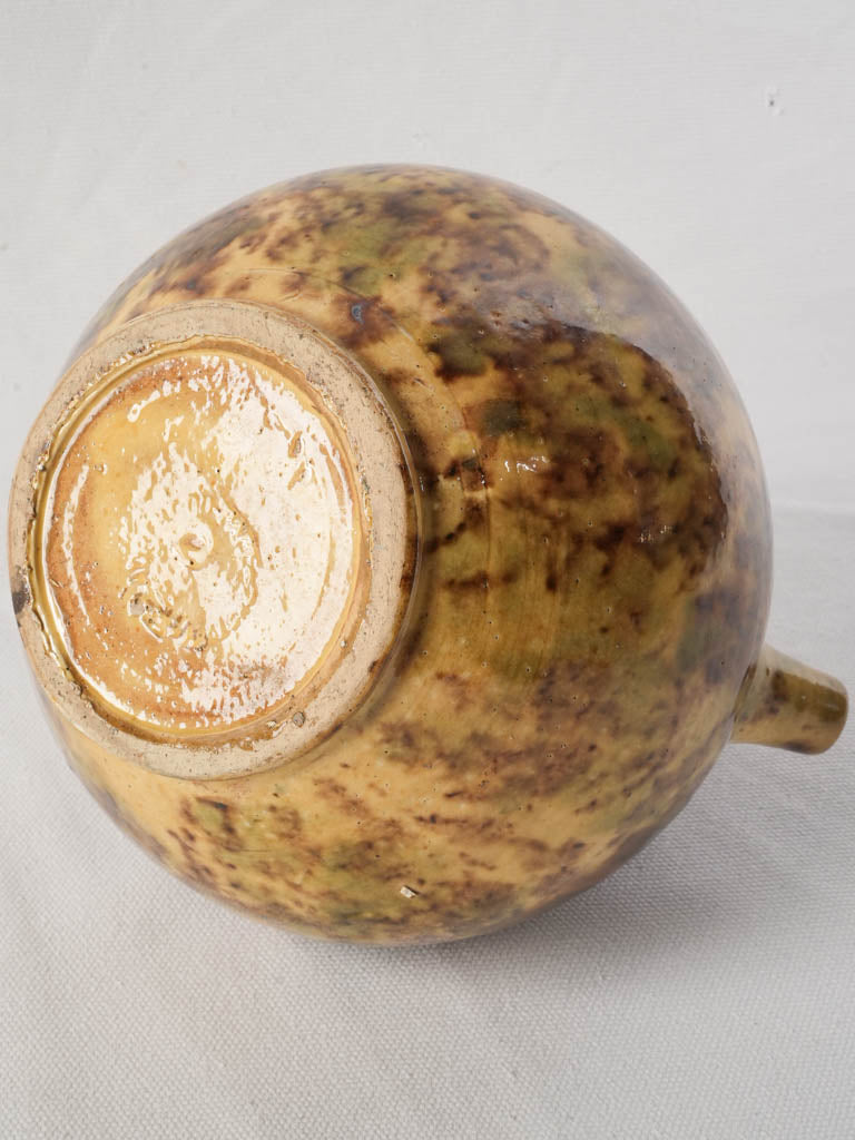 Petite Provençal Water Pitcher w/ Speckled Honey Glaze - 8¼"