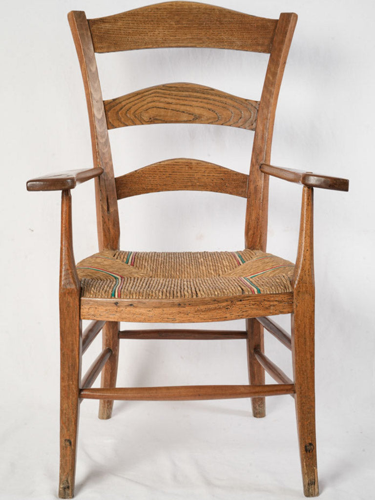 Patina finish provincial style armchair  