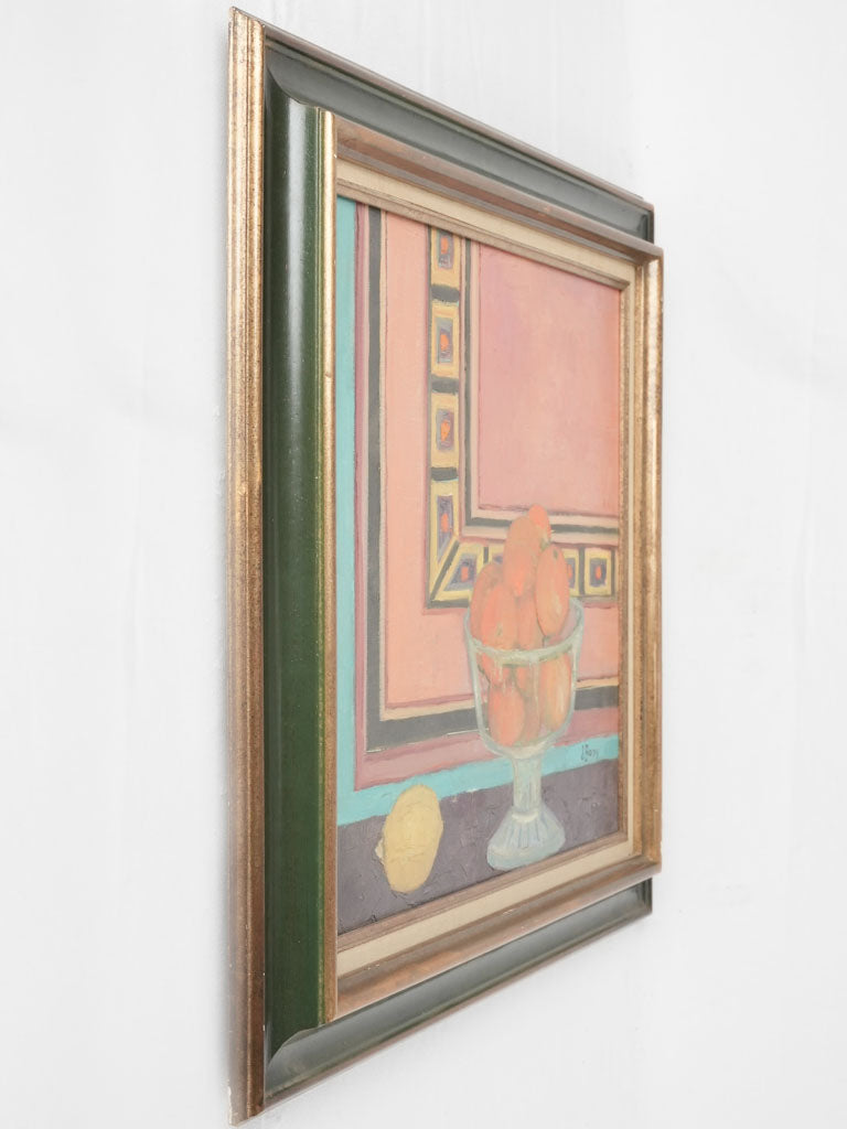 Vintage still life with bowl of citrus - J. Body 24¾" x 28¼"