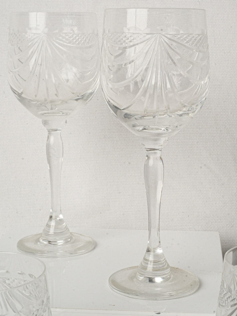 Radiant crystal wine glass ensemble  