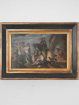 17th century painting - gypsies by the fire - Cornelis de Wael (1592-1667) - 22" x 30"