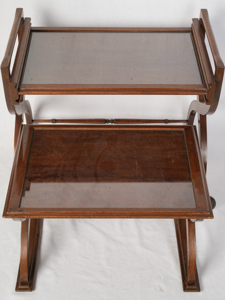 Stylish curule-inspired side table
