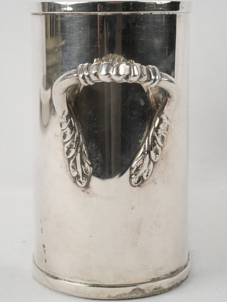 Ornate French silver-plated wine cooler