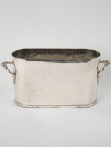 Classic French oval silver cooler
