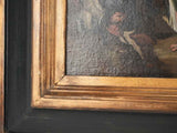 17th century painting - gypsies by the fire - Cornelis de Wael (1592-1667) - 22" x 30"