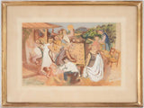 Early 20th century gouache -  Maurice Savin (1894-1973) - 20½" x 27¼"