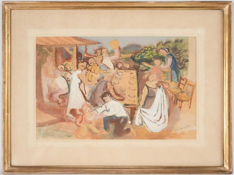 Early 20th century gouache -  Maurice Savin (1894-1973) - 20½" x 27¼"