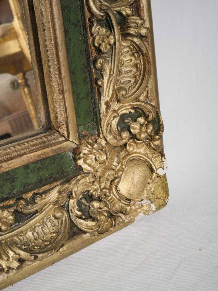 Timeworn patina decorative mirror