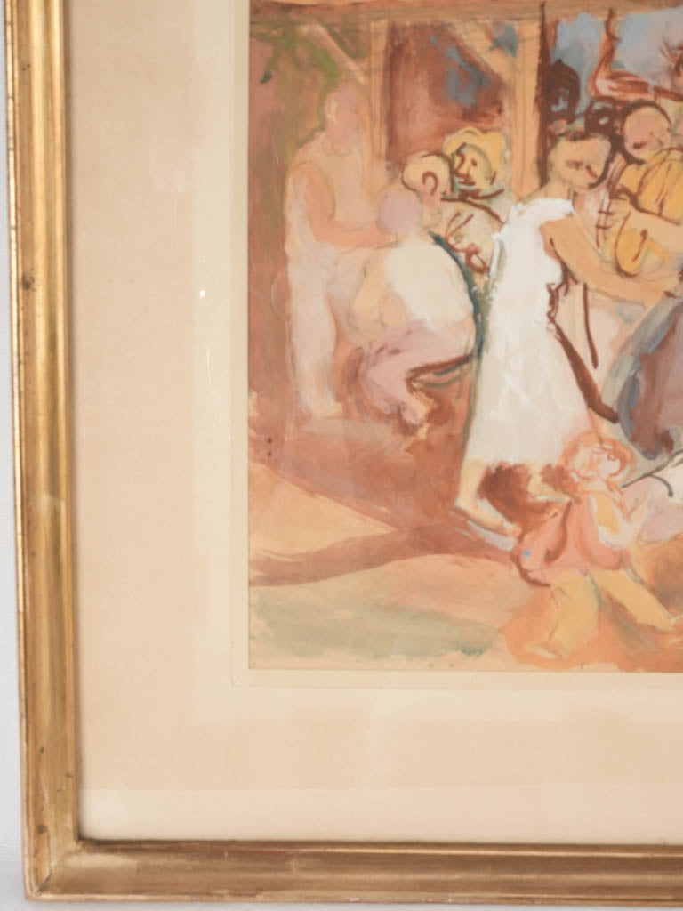 Early 20th century gouache -  Maurice Savin (1894-1973) - 20½" x 27¼"