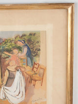 Early 20th century gouache -  Maurice Savin (1894-1973) - 20½" x 27¼"