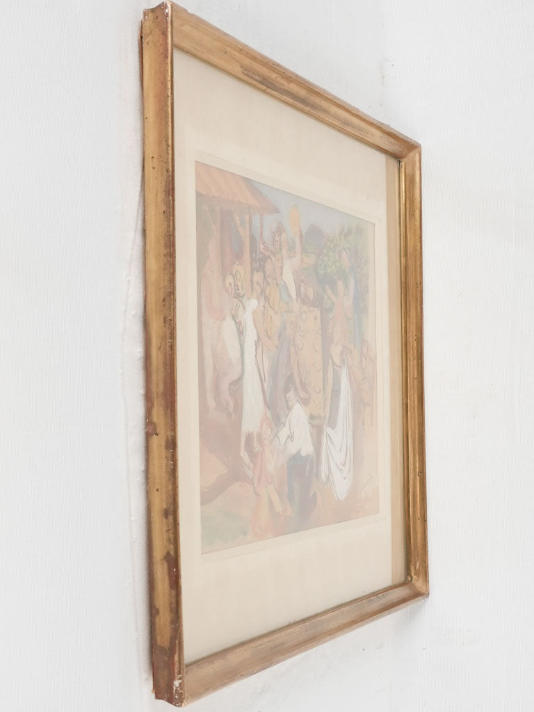 Early 20th century gouache -  Maurice Savin (1894-1973) - 20½" x 27¼"