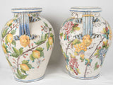 Hand-painted vintage Sienna pottery vessels