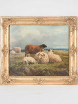 19th century bucolic landscape painting by Paul-Jean-Pierre Gelibert (1802-1882) - 19" x 21¼"