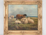 19th century bucolic landscape painting by Paul-Jean-Pierre Gelibert (1802-1882) - 19" x 21¼"