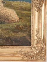 19th century bucolic landscape painting by Paul-Jean-Pierre Gelibert (1802-1882) - 19" x 21¼"