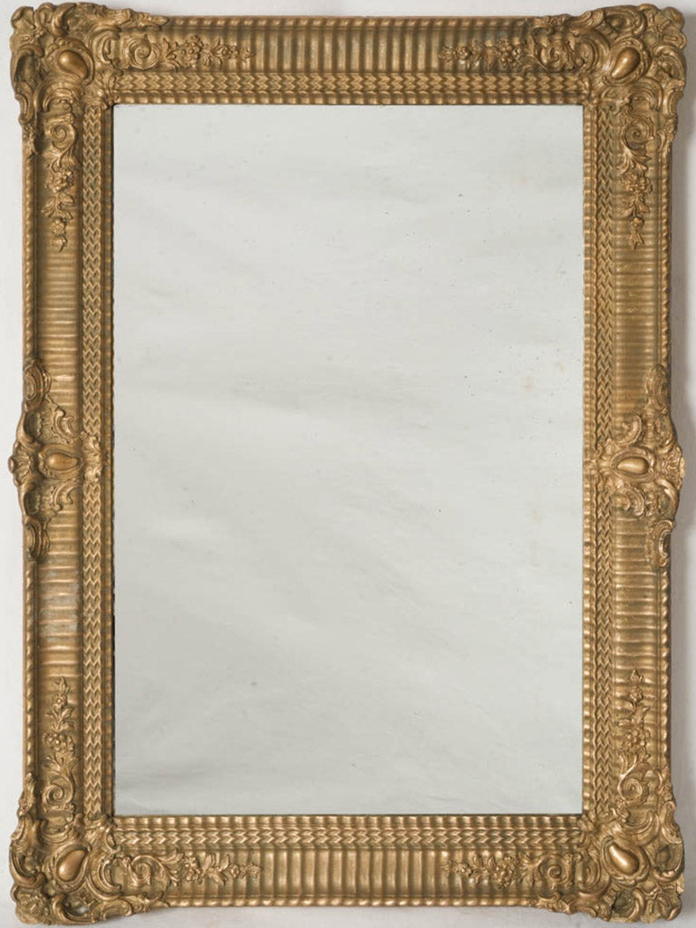 Opulent 19th Century Napoleon III Giltwood Mirror - 40¼" x 30"