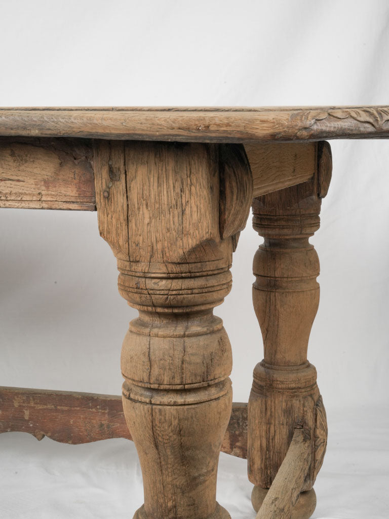 Classic European scroll-motif dining table