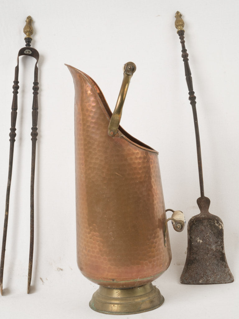 Vintage iron tongs